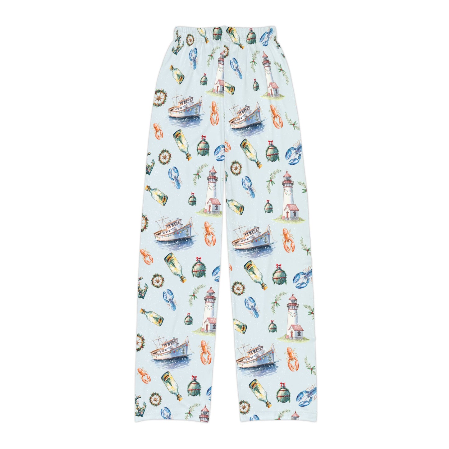 Kids Nautical Lounge Pants, Comfortable Sleepwear, Summer Pajama Bottoms, Beach Vibe Kids Pants, Fun Casual Wear for Boys and Girls