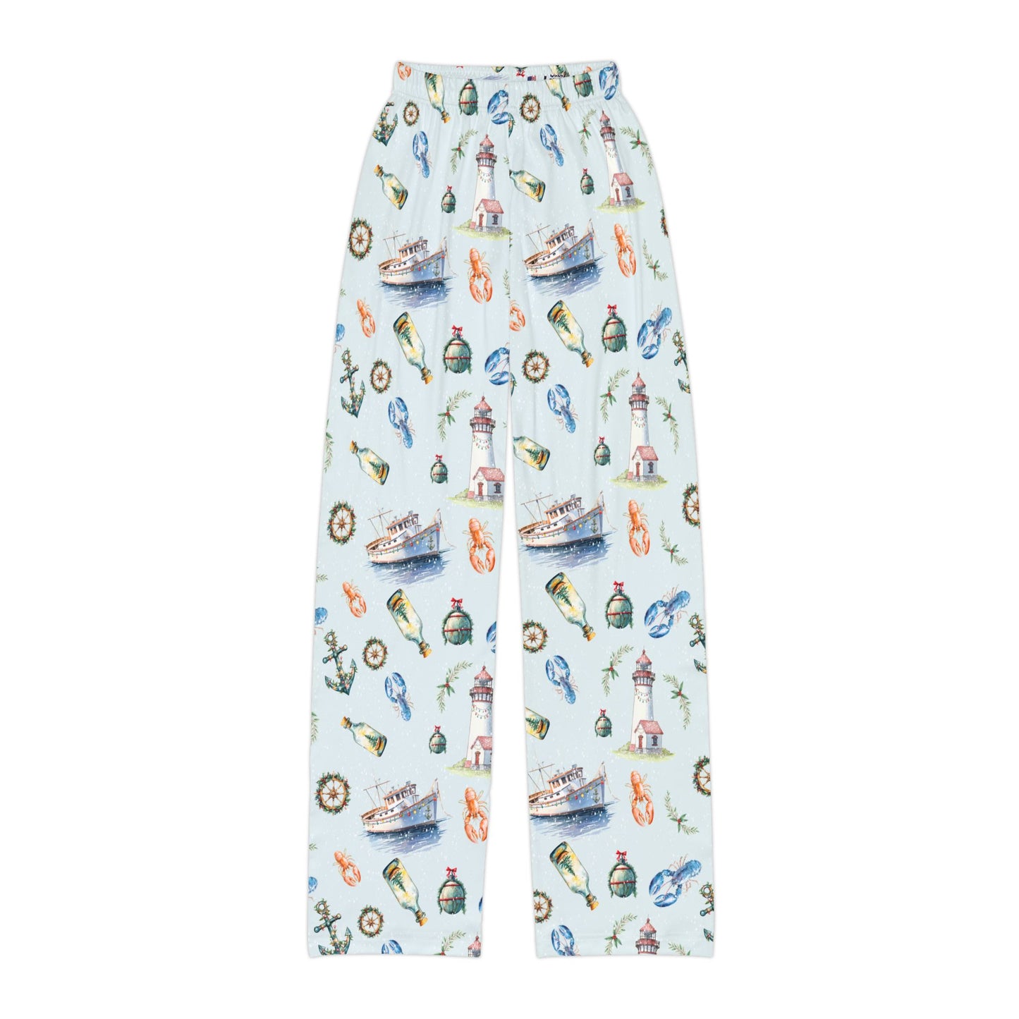 Kids Nautical Lounge Pants, Comfortable Sleepwear, Summer Pajama Bottoms, Beach Vibe Kids Pants, Fun Casual Wear for Boys and Girls