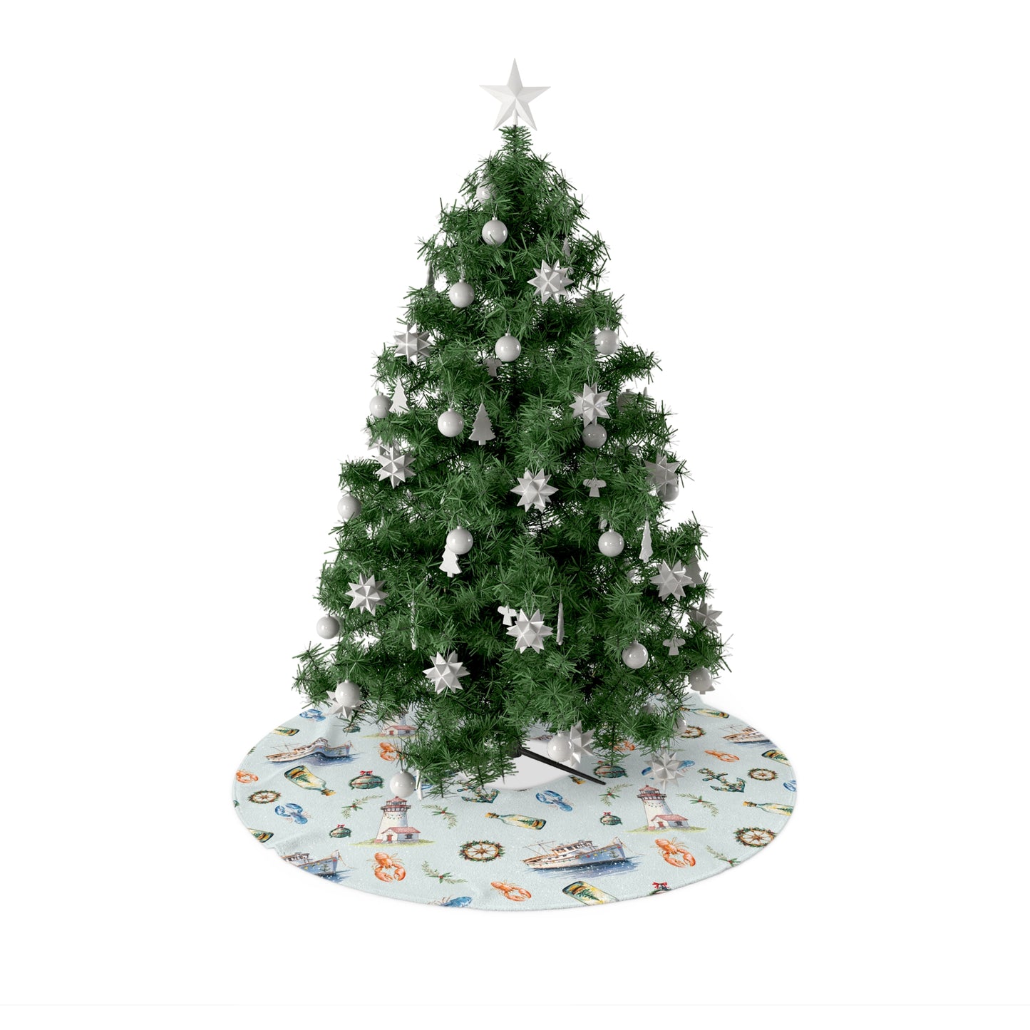 Tree Skirt - A Very Merry Coastal Christmas