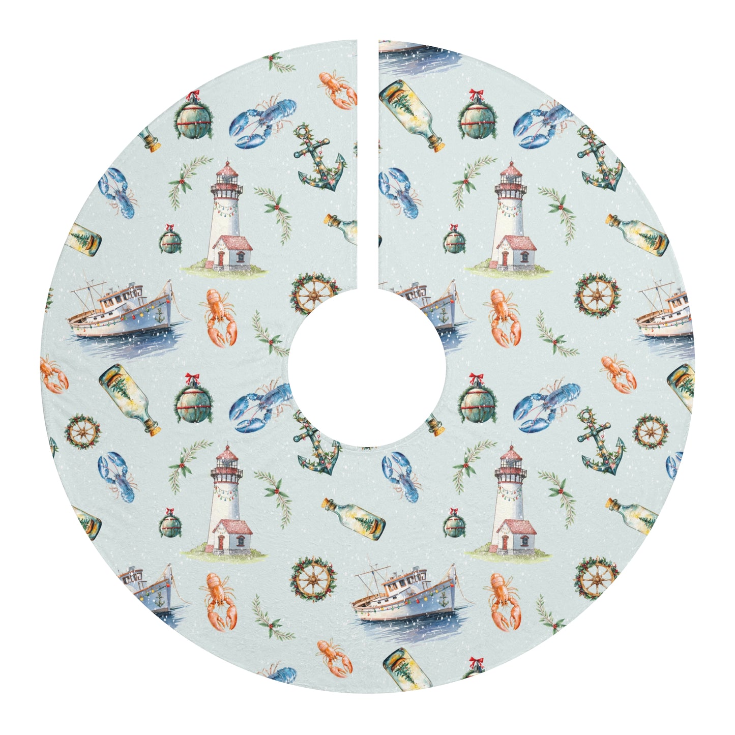 Tree Skirt - A Very Merry Coastal Christmas