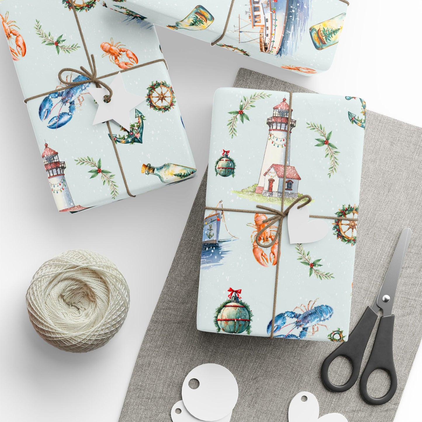Wrapping Paper - A Very Merry Coastal Christmas