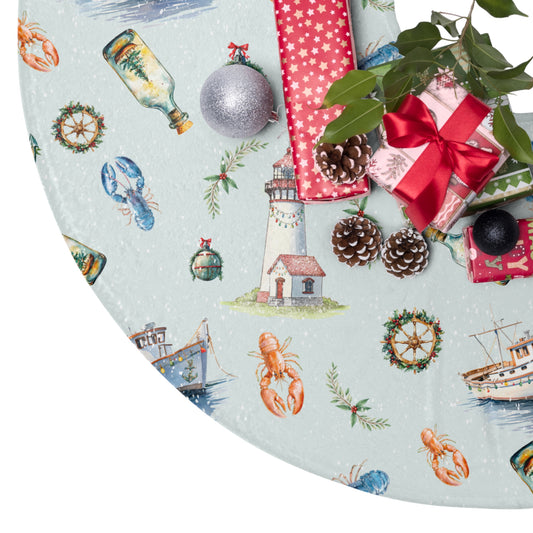 Tree Skirt - A Very Merry Coastal Christmas
