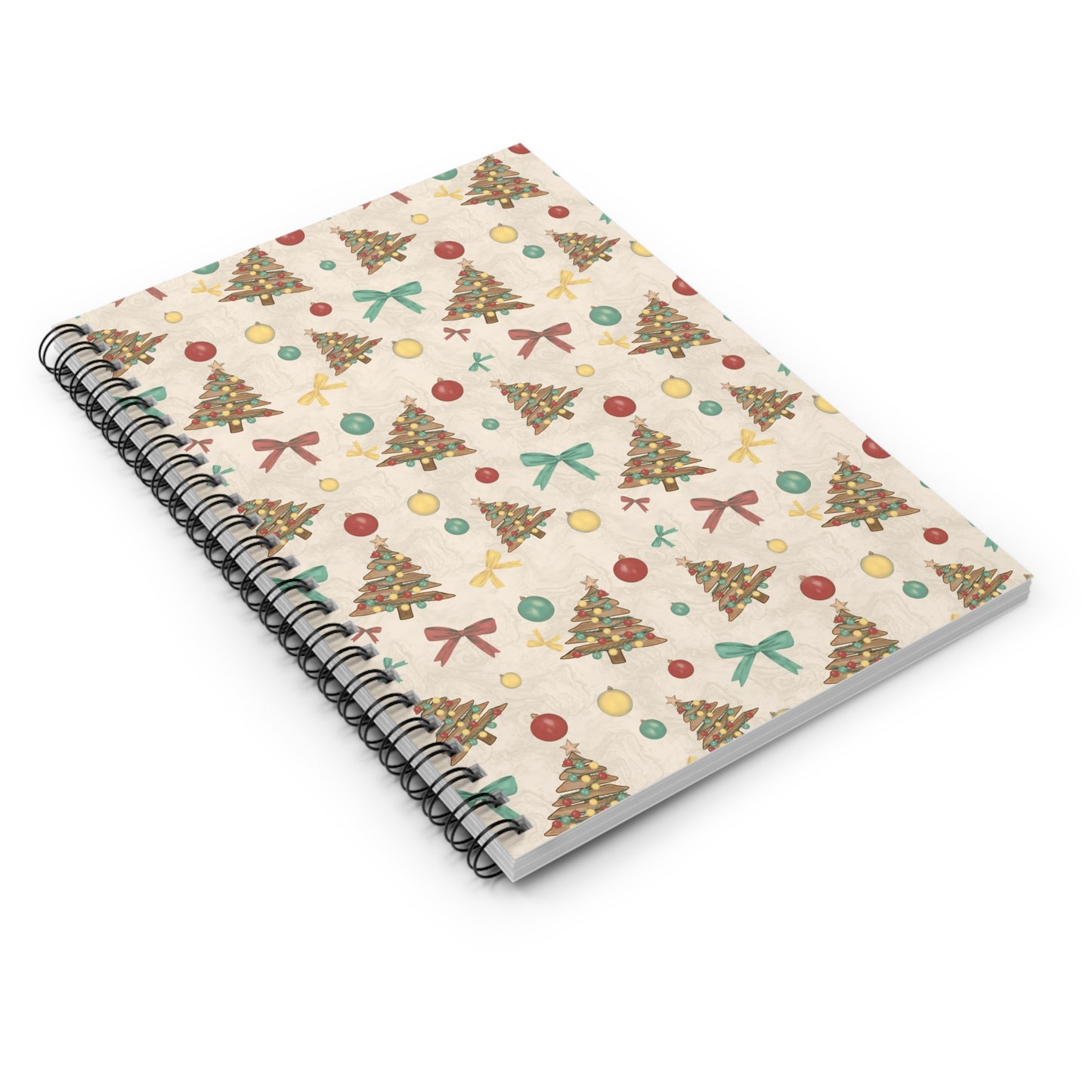 Festive Holiday Spiral Notebook - Perfect for Christmas Planning, Gift List, or Journaling
