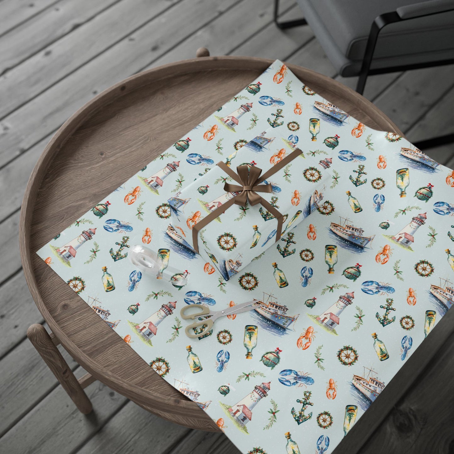 Wrapping Paper - A Very Merry Coastal Christmas